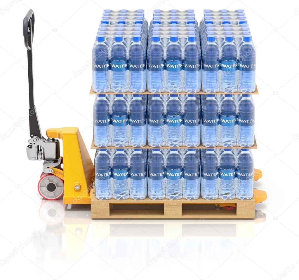 Kiste Mineralwasser mit Glasflaschen